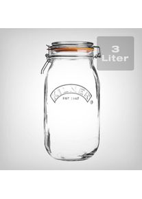 Kilner Weckglas 3 Liter mit B&uuml;gelverschluss | Luftdicht und Aromaschutz f&uuml;r Kr&auml;uter