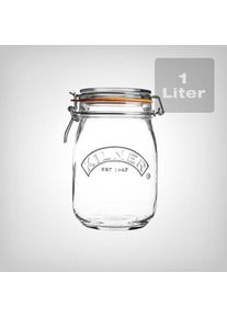 Kilner Weckglas 1 Liter mit B&uuml;gelverschluss | Luftdicht und Aromaschutz f&uuml;r Kr&auml;uter