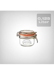 Kilner Weckglas 125ml mit B&uuml;gelverschluss | luftdicht und aromaerhaltend f&uuml;r Kr&auml;uter und Ernten
