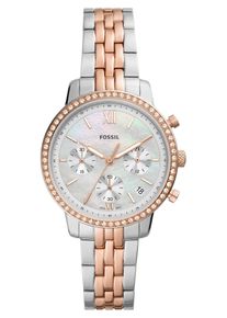 Fossil Dames Analoog horloge goud / zilver / parelwit One Size