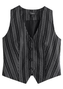 next Dames Gilet zwart / wit 34