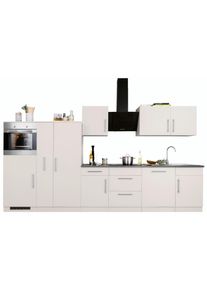 Wiho-Küchen Wiho Küchen Küchenzeile »Cali«, Mit E-Geräten, Breite 360 Cm beige, Größe B: 360 cm B: 360 cm made_in_germany, Mit 28 mm starker Arbeitsplatte
