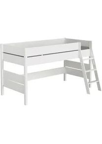 Paidi Hochbett , Weiß , Holzwerkstoff , Höhe ca. 15 cm , 120x200 cm , Blauer Engel, Goldenes M , in verschiedenen Größen erhältlich , Babymöbel & Kindermöbel, Kinderzimmer & Jugendzimmer, Kinderbetten, Hochbetten