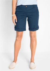 Bermuda - blauw - maat 44 - met katoen - bonprix