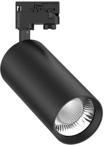 EVN Lichttechnik EVN TRACK T LED Schienenstrahler, dreh-/schwenkbar, rund, 220-240V, IP20, 25,30,35W, 3000,4000,5000K, 2400-3920lm, schwarz (CT350925)