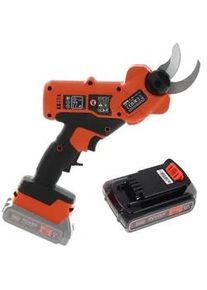Black & Decker Akku-Gartenschere Black & Decker BCPP18D1-QW für die Baumpflege - Schneidleistung: - 25 mm - Akku 18 V- 2.0 Ah