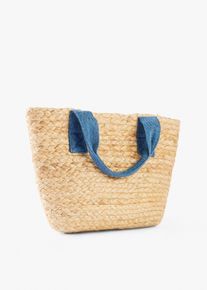 Strohshopper - beige - Größe 20x21 cm - bonprix