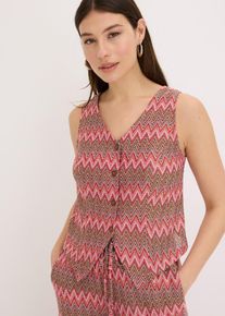 Weste in Häkel-Optik - pink - Größe 32/34 (XS) - bonprix