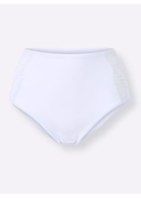 wäschepur Dames Heupslip in wit ,maat 36/38, Witt, 86% Polyamide, 14% Elastan