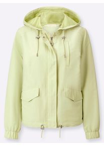 Damen Blousonjacke mit weitenregulierbarer Kapuze in pistazie ,Gr&ouml;&szlig;e 42, WITT, 100% Polyester
