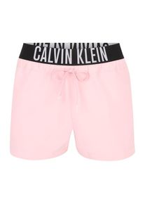 Calvin Klein Swimwear Heren Zwemshorts lichtgrijs / rosa / zwart M