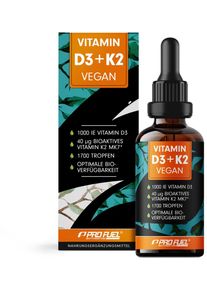 ProFuel Vitamin D3 + K2 Tropfen vegan - 1700 Tropfen, 50 ml Flasche