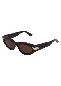 Bottega Veneta BV1189S | okulary przeciwsłoneczne | Kształt okularów: wąskie, tworzywo sztuczne, brązowy
