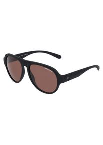 Armani Exchange AX4126SU | okulary przeciwsłoneczne | Kształt okularów: pilotki, tworzywo sztuczne, czarny