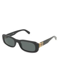 Miu Miu MU08ZS | okulary przeciwsłoneczne | Kształt okularów: kanciasty, , czarny
