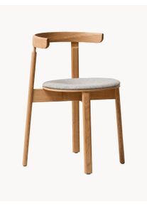 RAD + REFINED Form & Refine Krzesło z drewna Lunar Brązowy Lite drewno, Drewno S 49 x G 53 cm