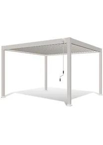 Weide Pergola , Metall , 360x255x400 cm , Gartenmöbel, Loungemöbel