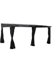 Ambia Garden Xxxl Terrassenüberdachung , Anthrazit , Metall , 383.5x240x362.5 cm , Sonnenschutz, Pavillons