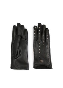 Lola Casademunt Fingerhandschuhe Damen gold / schwarz Größe XS/XL