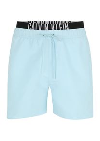 Calvin Klein Swimwear Heren Zwemshorts lichtblauw / lichtgrijs / zwart S