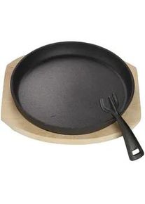 ECHTWERK Servierpfanne , Schwarz , Metall , 1 l , rund , abnehmbarer Griff, backofengeeignet, kratzfest, antihaftbeschichtet , Kochgeschirr, Pfannen, Bratpfannen