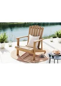 Ambia Garden Garten-Relaxsessel , Akaziefarben , Holz , Akazie , vollmassiv , 67x74x85 cm , inklusive Armlehnen , Gartenmöbel, Gartenliegen, Liegestühle