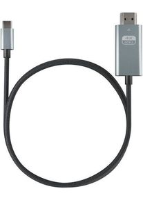 USB-C till HDMI flätad kabel (4K@60Hz) - 2m | svart
