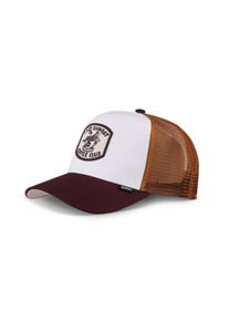 Djinns Cap 'HFT Coffee Club' Damen rostbraun / dunkelbraun / weiß Größe 55/60