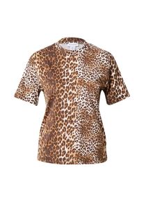 Warehouse Dames Shirt cognac / donkerbruin / wit S