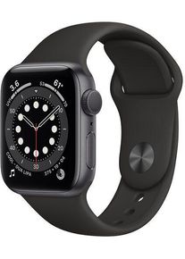 Apple Watch Series 6 Alluminio 40 mm (2020) | GPS | grigio siderale | Cinturino Sport nero