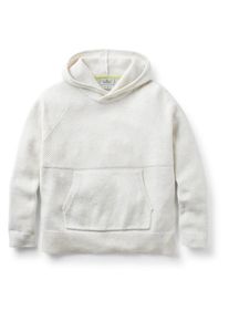 Passenger Womens Cove 20 Organic Cotton Knitted Hoodie Hoodie Dames (S |wit/grijs)