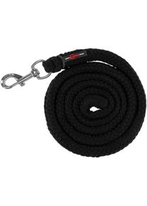 Covalliero ClassicSoft Führstrick, schwarz, Karabinerhaken