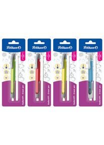 Pelikan Radierstift + Refill, Kunststoff, 65 x 190 x 15 mm, Blisterkarte sortiert