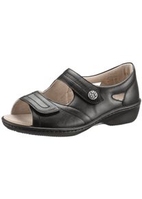 Hallux Soft by Goldkrone Dames sandalen in zwart ,maat 6,5, Witt, 80% Glad leer, 20% Imitatieleer