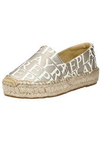 Replay Espadrilles Damen gold / weiß Größe 36
