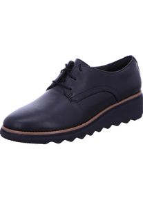 Clarks Dames Veterschoen beige / donkerblauw 38.5