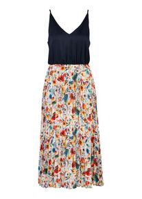 19V69 Italia Sommerkleid 'Paola Flower' Damen blau / nachtblau / gelb / rot Größe 40