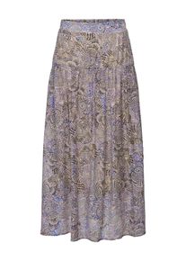 Only Dames Rok 'ONLPhoenix' beige / bruin / violetblauw / zwart 34