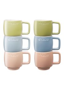 Staub Ceramique Mugs macaron 100 ml / 6-pcs