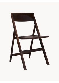 Frama Składane krzesło z drewna brzozowego Flat Brązowy Drewno, Lite drewno S 44 x G 56 cm
