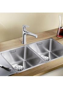Blanco Andano 340/340-if Spüle 522981 74,5x40cm, Edelstahl Seidenglanz, IF-Flachrand