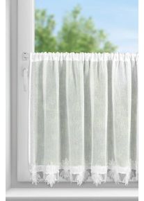ArtFir Krátka záclona SOPHIA P | biela 150 x 30 cm