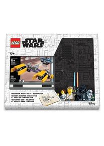 Euromic LEGO Star Wars Note book with 4x6 black brick 1 pen and building toy