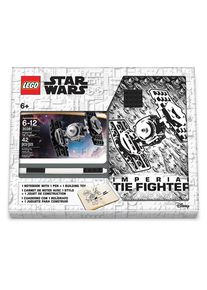 Euromic LEGO Star Wars Note book with 4x4 black brick 1 pen and building toy