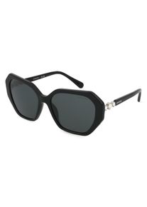 Swarovski 0SK6017 | okulary przeciwsłoneczne | Kształt okularów: kanciasty, tworzywo sztuczne, czarny