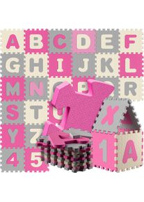 Spielwerk Alfombra puzzle Infantil XXL 3,3m² 86 piezas rosa