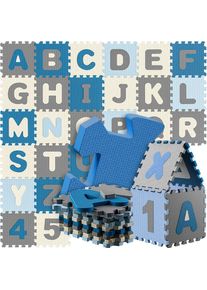 Spielwerk Alfombra puzzle Infantil XXL 3,3m² 86 piezas azul