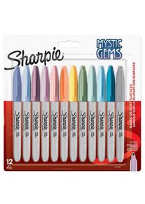 sharpie Permanentmarker | Mystic Gem Special Edition | Feine Spitze | Verschiedene Farben | 12 Stück