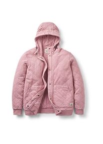 Passenger Womens Clementine Recy Quilted Popper Up Hoodie Hoodie Dames (L |roze)