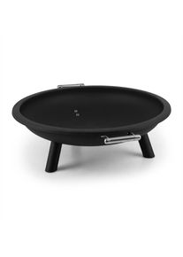 Blumfeldt Trino, tűzrakóhely, parázstartó, kandalló a teraszra, Ø 80 cm, acél, fekete
